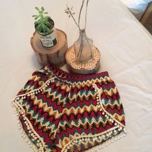 Fun print shorts